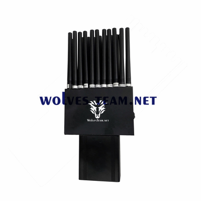 22 Bänder zellulärer drahtloser Störsender Signal Handy-Störsender G/M CDMA 3G 4G 5G WiFi2.4g/5.8g GPSL1 315/433/868MHz