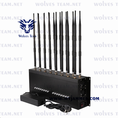 Justierbares des Handy-Störsenders 24/7 Celluar-Signal-Störsender G/M CDMA 3G 4G 5G WIFI GPS Lojack Arbeitsziel ununterbrochen