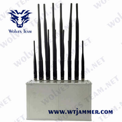 Band-Handy-Störsender des Desktop-16 funktionierender Temp -20℃ Signal-Störsender G/M 3G 4G 5G des Handy-50℃ zum Signal-Störsender