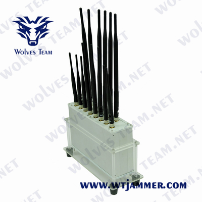Band-Handy-Störsender des Desktop-16 funktionierender Temp -20℃ Signal-Störsender G/M 3G 4G 5G des Handy-50℃ zum Signal-Störsender