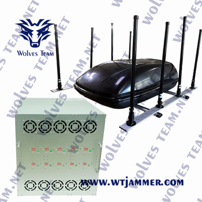 Signal-Störsender Promi Schutz-Militärfahrzeug-im Freien mobiler Handy-Signal-Störsender-Blocker VHF-135MHz UHF 300/400MHz