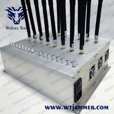 Hohe Leistung justierbar alles Handy-Signal-Störsender 42W WIFI VHF-UHF GPS 3G 4G 5G