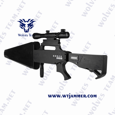 Anti-des UAV-25w Signal-Blocker-Gewehr-Form-Leichtgewichtler Brummen-Störsender-1500m GPS