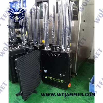 Wartproof IP65 tragbare Gewehr-Art Brummen-Signal-Störsender des Signal-Blocker-OME