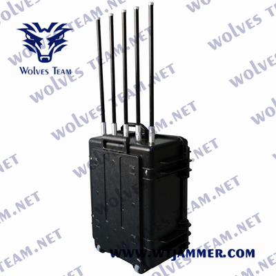 Wartproof IP65 tragbare Gewehr-Art Brummen-Signal-Störsender des Signal-Blocker-OME