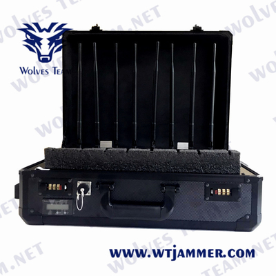 Koffer UAV-Brummen-Signal-Störsender tragbarer Promi Schutz-Verteidigung Rf GPS WiFi5.8g