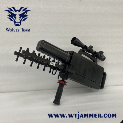 80W Handheld UAV Frequenz Störgerät 1500m-2000 Meter eingebaut in Antenne