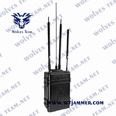 WT702816 Multi-Bands Portable Bomb Jammer 135-6000Mhz Innenaluminiumgehäuse