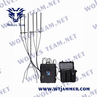 4 Bands Drohnen-GPS-Signalstörgerät Rf 800/900 Mhz 3000 Meter WLAN2.4g/5.8g