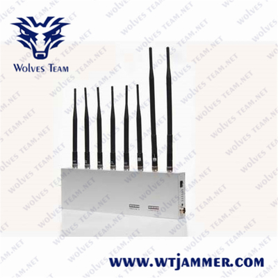 8 Antennen 8 Band All Signal Jammer Block 3g 4g Gps Wifi 2.4g Blocker