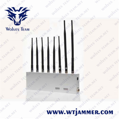 kaufen 8 Antennen 8 Band All Signal Jammer Block 3g 4g Gps Wifi 2.4g Blocker online manufacture