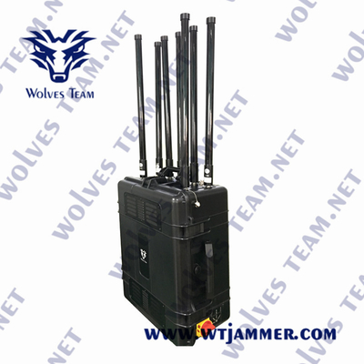 Tragbarer Hochleistungs-IP65-GPS-Störgerät GPSL1-L5 Signalstörgerät Glonass L1/L2 GPS Signalstörgerät Reichweite 5000 Meter