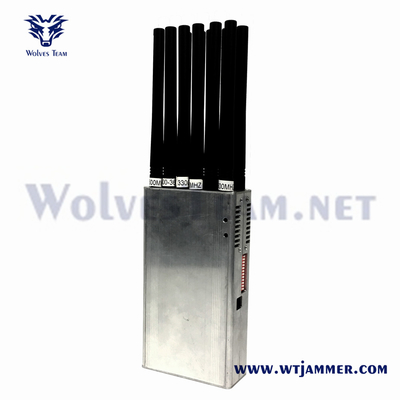 Handheld 14 Antenne Signal Jamme Fabrikverkauf für 3G 4G 5G WiFi UHF VHF GPS Lojack Handy Signal Störgerät