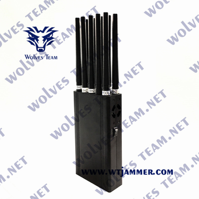 Portable 16 Antenne HF-Signal Störgerät Mobiltelefon Mobiltelefon 2G 3G 4G 5G WIFI GPS-Blocker 20 Meter