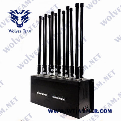 kaufen Indoor 12 Antennen Desktop GSM 3G 4G 5G Mobiltelefon Störsender bis zu 50 Meter online manufacture