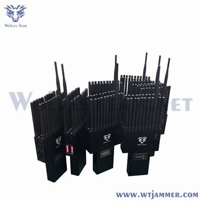 kaufen Indoor Built in Battery Handheld 22 Bands Mobilfunkstörgerät 2G 3G 4G 5G WiFi2.4g Bluetooth GPSL1-L5 Mobilfunkstörgerät online manufacture