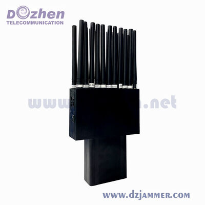 kaufen 16-Band Handheld Signal Jammer mit 12000mAh-Batterie und menschlich sicherem Design für zivile Sicherheit Online-Herstellung
