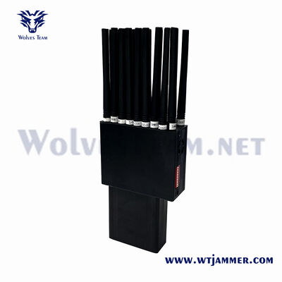 kaufen 12 Antennen Portable Signal Jammer mit 2-20m Reichweite und 2,0+ Stunden Akkulaufzeit Online-Herstellung