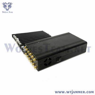 kaufen 12 Antennen Portable Signal Jammer Handheld Vollband 2G/3G/4G/5G WiFi GPS Blocker mit eingebauter Batterie Online-Herstellung