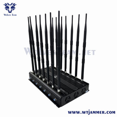kaufen Desktop 12-Kanal-Signal-Jammer, festes 2G/3G/4G/5G/WiFi/GPS-Schild für Raum- und Büroanwendung Online-Herstellung
