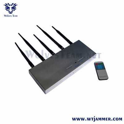 kaufen 4 Antennen Hochleistungs-Desktop-Signalstörgerät, 4-Kanal-Fernbedienung 2G/3G/4G WiFi-Blocker Online-Herstellung
