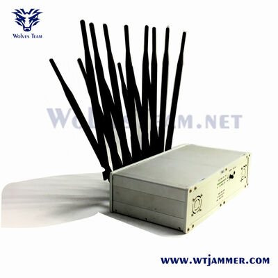 kaufen 55W Desktop Signal Jammer mit 10-Band-Abdeckung und Omnidirectional Shielding für sichere Umgebungen Online-Herstellung