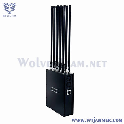 kaufen Hochleistungs 8-Band IED-Jammer-System 4G/5G Mobilfunk/GPS/UHF/VHF Multifrequenz-HF-Blocker Online-Herstellung
