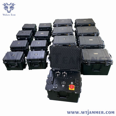 kaufen Modularer tragbarer Hochleistungs-Anti-Drone-Störgerät, Multi-Band-HF-Signalblocker für Außensicherheit und Anti-IED-Anwendungen Online-Herstellung
