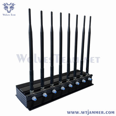 kaufen 8 Kanäle Verstellbares Stromsignal-Jammer, tragbarer Desktop-HF-Blocker für WLAN GPS Mobiltelefon Anti-Aufhörung Online-Herstellung
