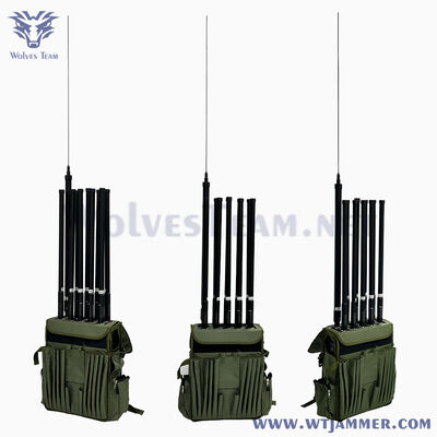 kaufen 10 Kanäle Hochleistungs-Rücksack-Design RF-Signal-Jammer für GPS & WIFI & Anti-Drone Online-Herstellung