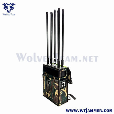 kaufen 8 Antennen Rucksack-Signalverstörer für GPS & WIFI & Anti-Drohne & Anti-IED-Schutz Online-Herstellung