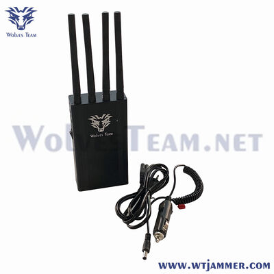 kaufen 4-Kanal- 8W-Portable GSM/3G/4G/WiFi-Handheld-Jammer Online-Herstellung