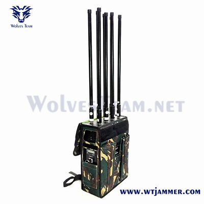 kaufen 8 Bands Hochleistungs-RF-Rücksacksignal-Abfänger für GPS & WIFI & Anti-Drohne & Anti-IED-Schutz Online-Herstellung