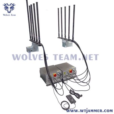 kaufen 10 Kanäle 100W Fahrzeugmontierte 5G GPS Drohne UAV Full Band Signal Jammer Online-Herstellung