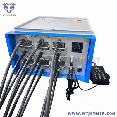kaufen Vollband-Signalstörsender mit 12 Kanälen und 600 W, unterstützt GSM, CDMA, 3G, 4G, WiFi, VHF, UHF-Blockierung Online-Herstellung