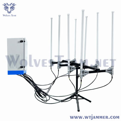 kaufen Vollfrequenz 12 Kanäle 1200 W All-Weather Wasserdicht Blocker mit Omni-Richtung Antenne Online-Herstellung