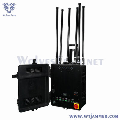 kaufen 8 Kanäle 60W tragbarer All-Frequenz-Signal-Jammer für den privaten und gewerblichen Gebrauch Online-Herstellung