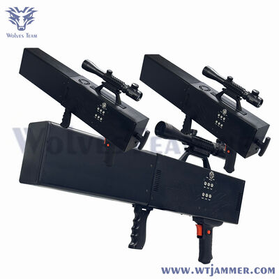 kaufen 6 Bands 50W Hochleistungs-Handheld Drone Jammer für schnelle Standortverteidigung Online-Herstellung