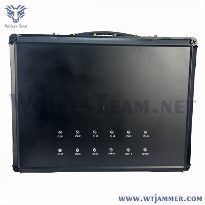 kaufen 12 Bands Portable Suitcase Drohne und GPS-Signalblocker, Omni + Richtungs-Doppelantennen Online-Herstellung