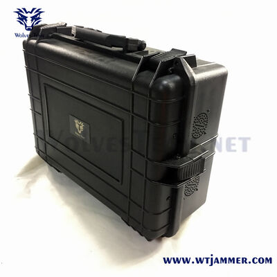 kaufen Black High Power Mobile Phone Jammer Mobile Signal Disruption Tool für den Schutz sensibler Bereiche Online-Herstellung