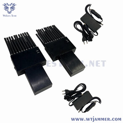 kaufen 22 Bands Full Band Handheld Signal Jammer Blocks 5G/4G/3G, WiFi, GPS, VHF/UHF & LoJack für Konferenzraum und Schulgebrauch Online-Herstellung