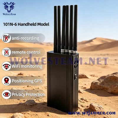 kaufen 101N-6 Antennen-Handsignalstörsender 12W Signalblocker Online-Herstellung