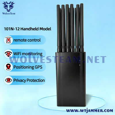 kaufen 12 unabhängige Bands insgesamt 12 Watt HF Datenschutzgeräte Unterstützung 3G 4G 5G CDMA GPS WiFi Wireless Signal Management Device Online-Herstellung