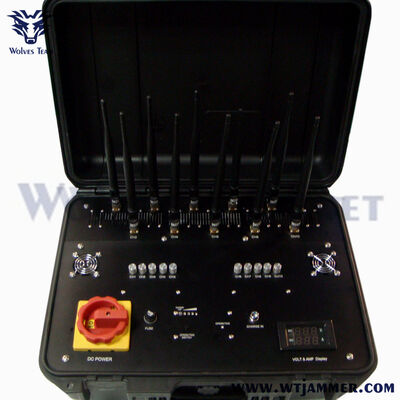 kaufen 350 Watt Hochleistungs-Drohnen-Störgerät, Rackmount IP65 wasserdicht mit Kühlventilator & Casters Online-Herstellung