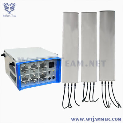 Besorgen 300W 12-Kanal wasserdichter Outdoor-Signaljammer Drohnensignal-Störsender für Verteidigungsausrüstung Online-Herstellung