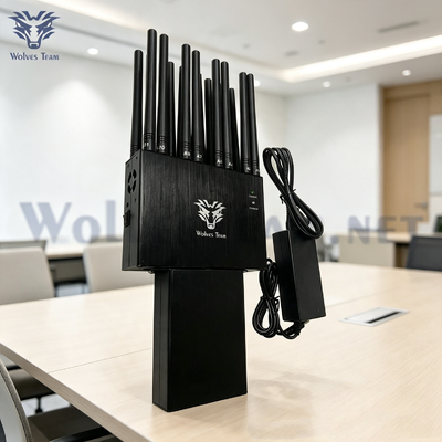 Besorgen Tragbarer WiFi-Signalstörsender mit mehreren Antennen, Handblocker für vertrauliche Räume Online-Herstellung