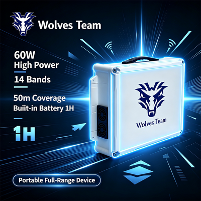 Besorgen 60W 14 Bands Allrichtungsantenne Desktop-Signalstörgerät für die Multi-Band-HF-Blockung Online-Herstellung