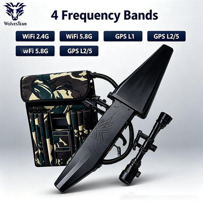 Besorgen 120 Watt Rucksack Drohnen Störgerät 4-Band GPS L1 L2 L5 Dual WiFi 2.4G/5.8G Anti-Drone-System Online-Herstellung