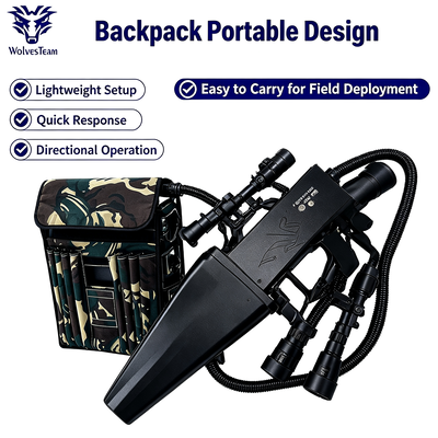 Besorgen 120W 4-Band Rucksack-Drohnenstörsender mit eingebauter Batterie 1H für GPS WiFi Vollspektrum-Blockierung Online-Herstellung