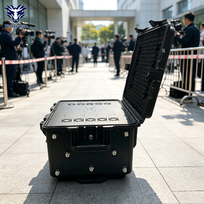 Besorgen Anpassbarer Hochleistungs-Portable Signal Jammer mit integrierter wiederaufladbarer Batterie und Antennen für überfüllte Orte Online-Herstellung